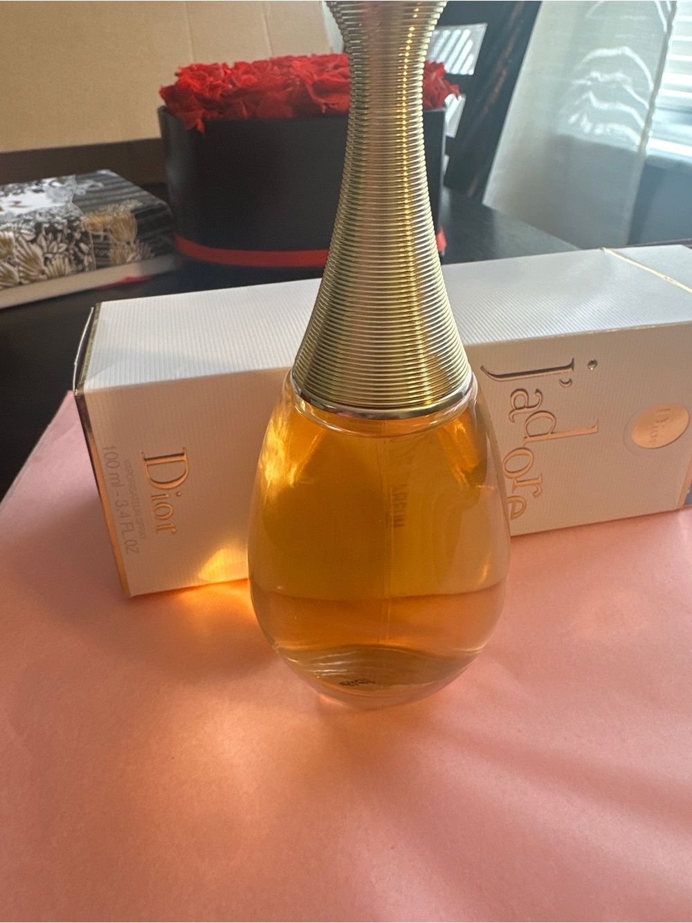 Dior J'adore Bottle in Gold and Amber